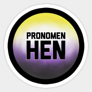 Pronomen Hen Sticker